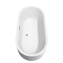 Juliette 67 Inch Freestanding Bathtub in White - 24
