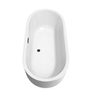 Juliette 67 Inch Freestanding Bathtub in White - 9