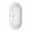 Juliette 67 Inch Freestanding Bathtub in White - 8