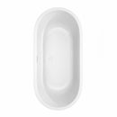 Juliette 67 Inch Freestanding Bathtub in White - 18