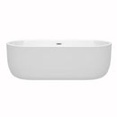 Juliette 71 Inch Freestanding Bathtub in White - 12