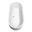 Juliette 71 Inch Freestanding Bathtub in White - 30