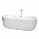 Juliette 71 Inch Freestanding Bathtub in White - 27