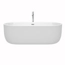 Juliette 71 Inch Freestanding Bathtub in White - 28