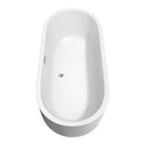 Juliette 71 Inch Freestanding Bathtub in White - 24