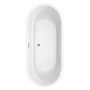 Juliette 71 Inch Freestanding Bathtub in White - 23