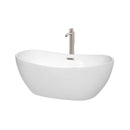 Rebecca 60 Inch Freestanding Bathtub in White - 21