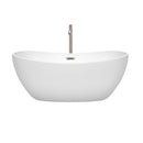 Rebecca 60 Inch Freestanding Bathtub in White - 22
