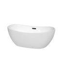 Rebecca 60 Inch Freestanding Bathtub in White - 6