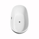 Rebecca 60 Inch Freestanding Bathtub in White - 9