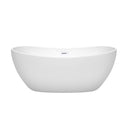 Rebecca 60 Inch Freestanding Bathtub in White - 17