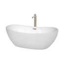 Rebecca 65 Inch Freestanding Bathtub in White - 21