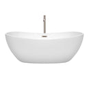 Rebecca 65 Inch Freestanding Bathtub in White - 22