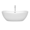 Rebecca 65 Inch Freestanding Bathtub in White - 28