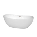 Rebecca 65 Inch Freestanding Bathtub in White