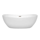 Rebecca 65 Inch Freestanding Bathtub in White - 2