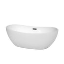 Rebecca 65 Inch Freestanding Bathtub in White - 6