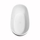 Rebecca 65 Inch Freestanding Bathtub in White - 19