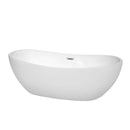 Rebecca 70 Inch Freestanding Bathtub in White - 11