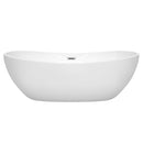 Rebecca 70 Inch Freestanding Bathtub in White - 12