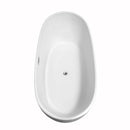 Rebecca 70 Inch Freestanding Bathtub in White - 30