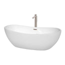 Rebecca 70 Inch Freestanding Bathtub in White - 21