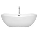 Rebecca 70 Inch Freestanding Bathtub in White - 28