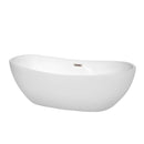 Rebecca 70 Inch Freestanding Bathtub in White
