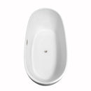 Rebecca 70 Inch Freestanding Bathtub in White - 24