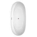 Rebecca 70 Inch Freestanding Bathtub in White - 23