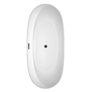 Rebecca 70 Inch Freestanding Bathtub in White - 8