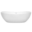 Rebecca 70 Inch Freestanding Bathtub in White - 17