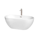 Brooklyn 60 Inch Freestanding Bathtub in White - 25