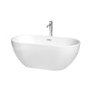 Brooklyn 60 Inch Freestanding Bathtub in White - 31
