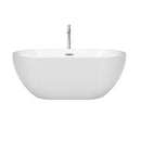 Brooklyn 60 Inch Freestanding Bathtub in White - 32