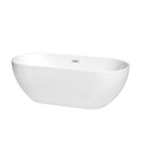 Brooklyn 67 Inch Freestanding Bathtub in White - 13