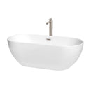 Brooklyn 67 Inch Freestanding Bathtub in White - 25