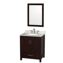 Sheffield 30 Inch Single Bathroom Vanity in Espresso - 21