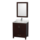 Sheffield 30 Inch Single Bathroom Vanity in Espresso - 30