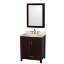 Sheffield 30 Inch Single Bathroom Vanity in Espresso - 9