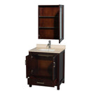 Sheffield 30 Inch Single Bathroom Vanity in Espresso - 17