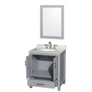 Sheffield 30 Inch Single Bathroom Vanity in Gray - 22