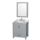 Sheffield 30 Inch Single Bathroom Vanity in Gray - 23