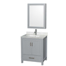 Sheffield 30 Inch Single Bathroom Vanity in Gray - 30