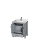 Sheffield 30 Inch Single Bathroom Vanity in Gray - 27