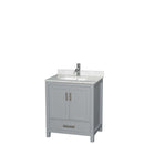 Sheffield 30 Inch Single Bathroom Vanity in Gray - 26