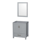Sheffield 30 Inch Single Bathroom Vanity in Gray - 2
