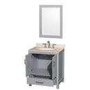 Sheffield 30 Inch Single Bathroom Vanity in Gray - 8