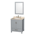 Sheffield 30 Inch Single Bathroom Vanity in Gray - 7