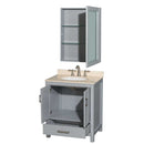 Sheffield 30 Inch Single Bathroom Vanity in Gray - 10